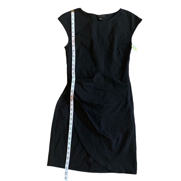 Fraiche By J Tulip Hemp Ponte Sheath Dress Black Size S - Picture 9 of 11